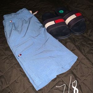 Shorts and sandals in another listing